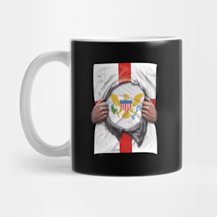 Virgin Islands Flag English Flag Ripped - Gift for Virgin Islander From Virgin Islands Mug